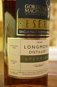 Longmorn 1968-2011 (G&M for van Wees) | My Annoying Opinions